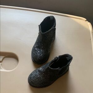 Sparkly Black Kids Boots